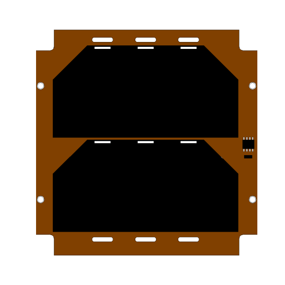 30％效率1U太阳能电池板（顶部/底部）