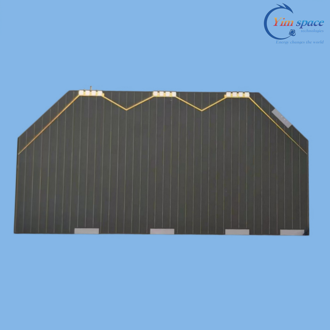30%効率フレキシブル太陽電池薄膜三重接合GaAs 40&times;80mm YIM宇宙軌道太陽光発電